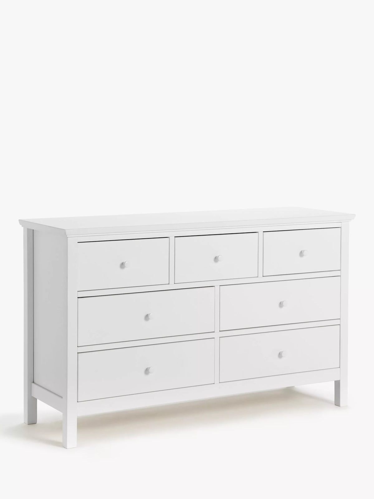 John Lewis Chest of Drawer 7 Drawer Chest White  White Wilton