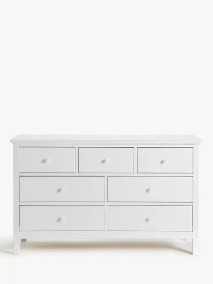 John Lewis Chest of Drawer White Wilton 7 Drawer Chest