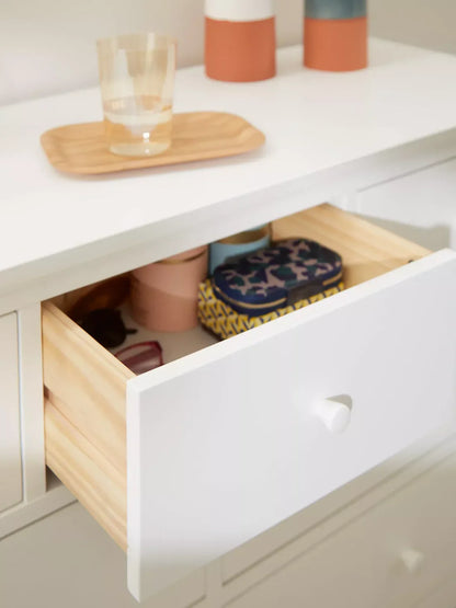 John Lewis Chest of Drawer White Wilton 7 Drawer Chest