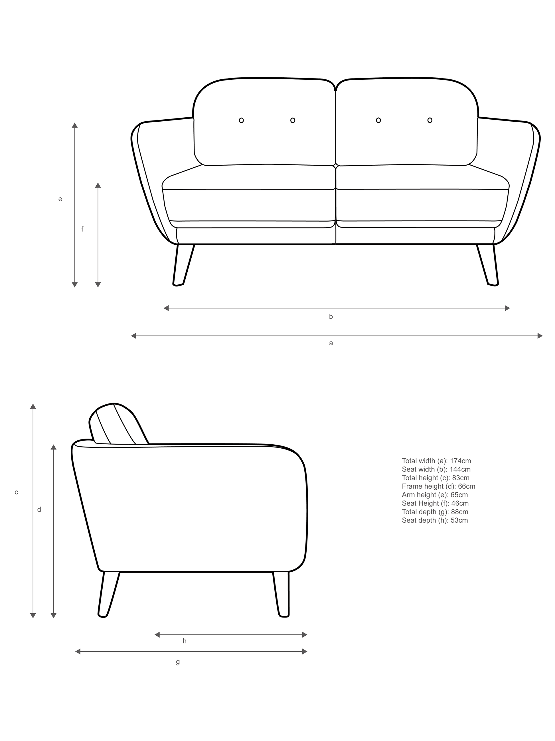 John Lewis Arlo Medium 2 Seater Sofa Aquaclean Aston Natural