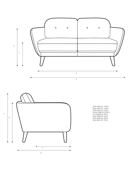John Lewis Arlo Medium 2 Seater Sofa Aquaclean Aston Natural