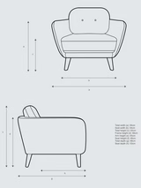 John Lewis Arlo Armchair Easy Clean Chenille Natural