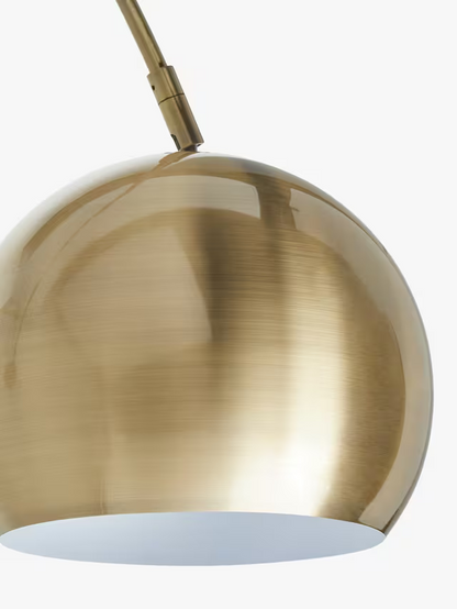 John Lewis Hector Floor Lamp, Antique Brass/Black