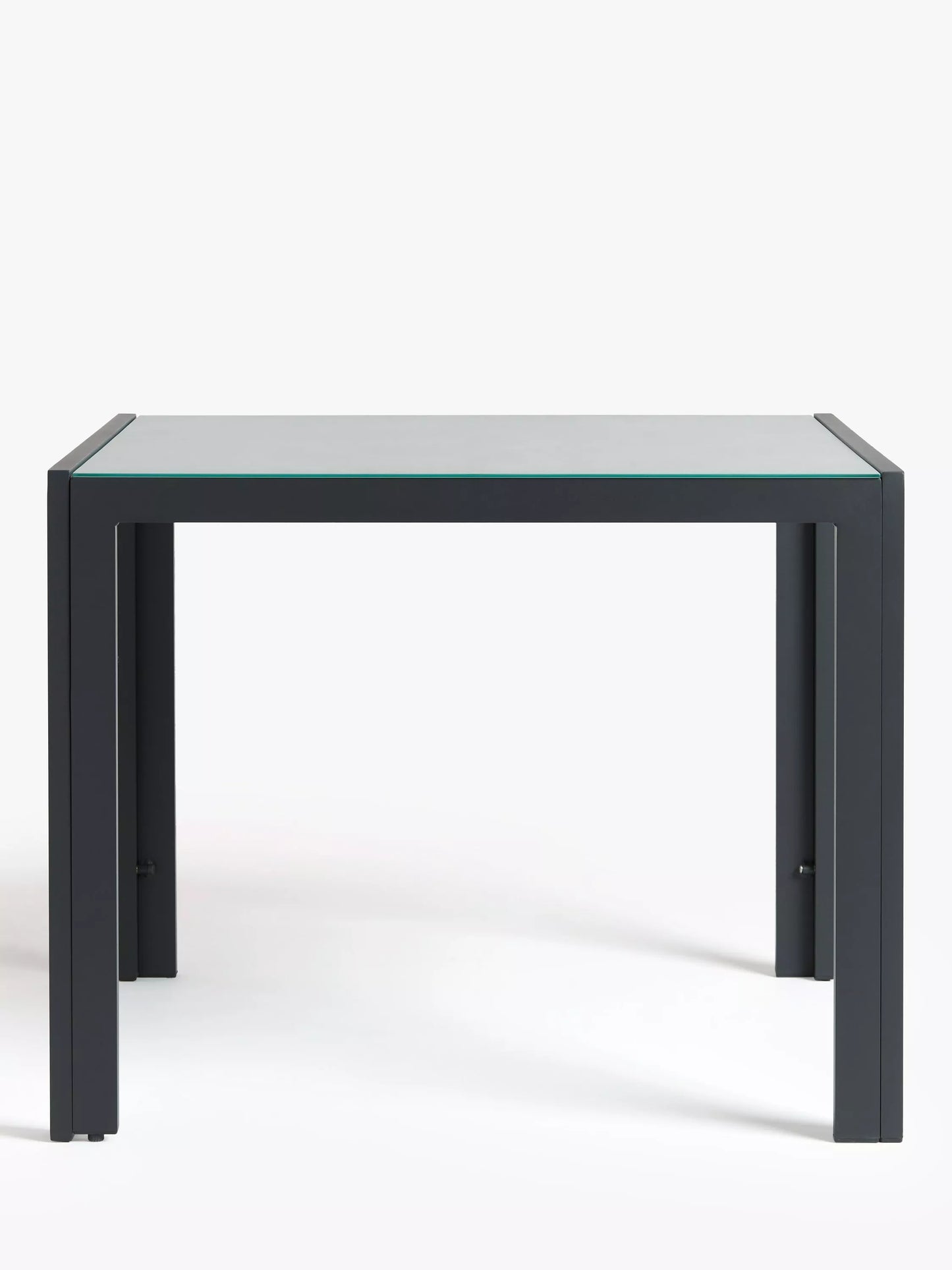 John Lewis Miami Ceramic-Effect Glass Top Garden Dining Table, 95cm