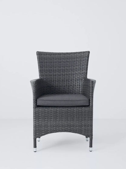 John Lewis Alora Garden Dining Chairs, Set of 2, Brown/Grey READ DESCRIPTION