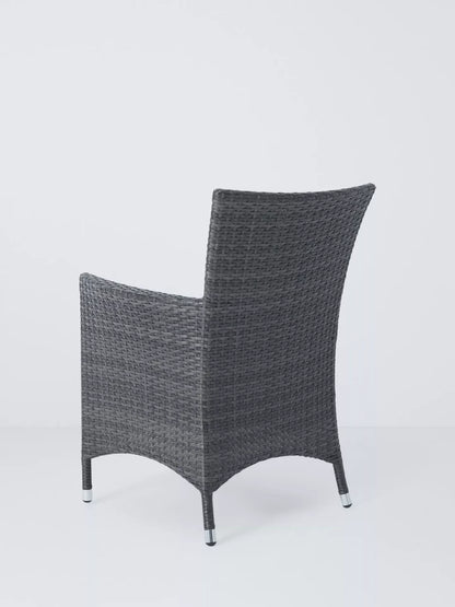 John Lewis Alora Garden Dining Chairs, Set of 2, Brown/Grey READ DESCRIPTION