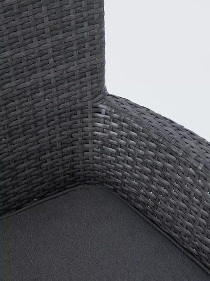 John Lewis Alora Garden Dining Chairs, Set of 2, Brown/Grey