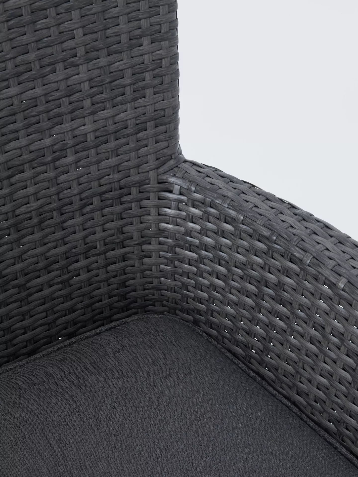 John Lewis Alora Garden Dining Chairs, Set of 2, Brown/Grey