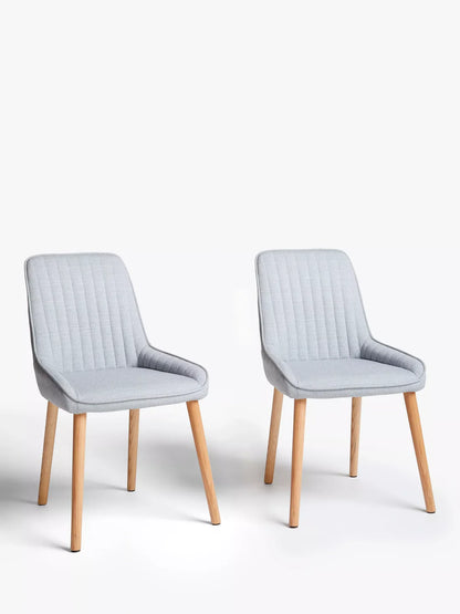John Lewis Toronto Side Dining Chairs, Set of 2, Grey