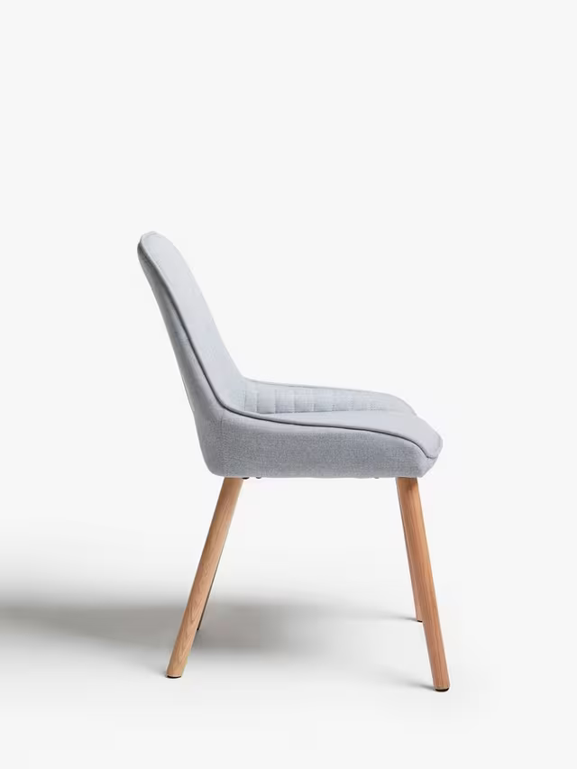 John Lewis Toronto Side Dining Chairs, Set of 2, Grey