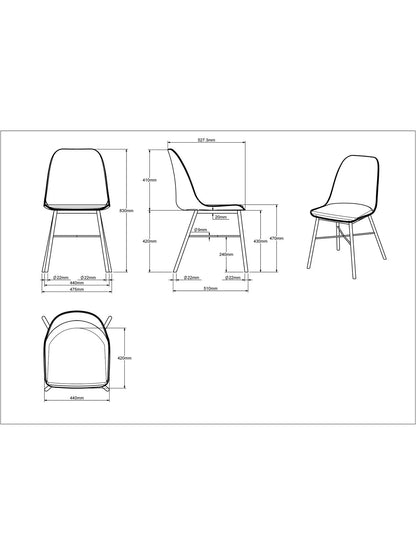John Lewis Whistler Dining Chair Green