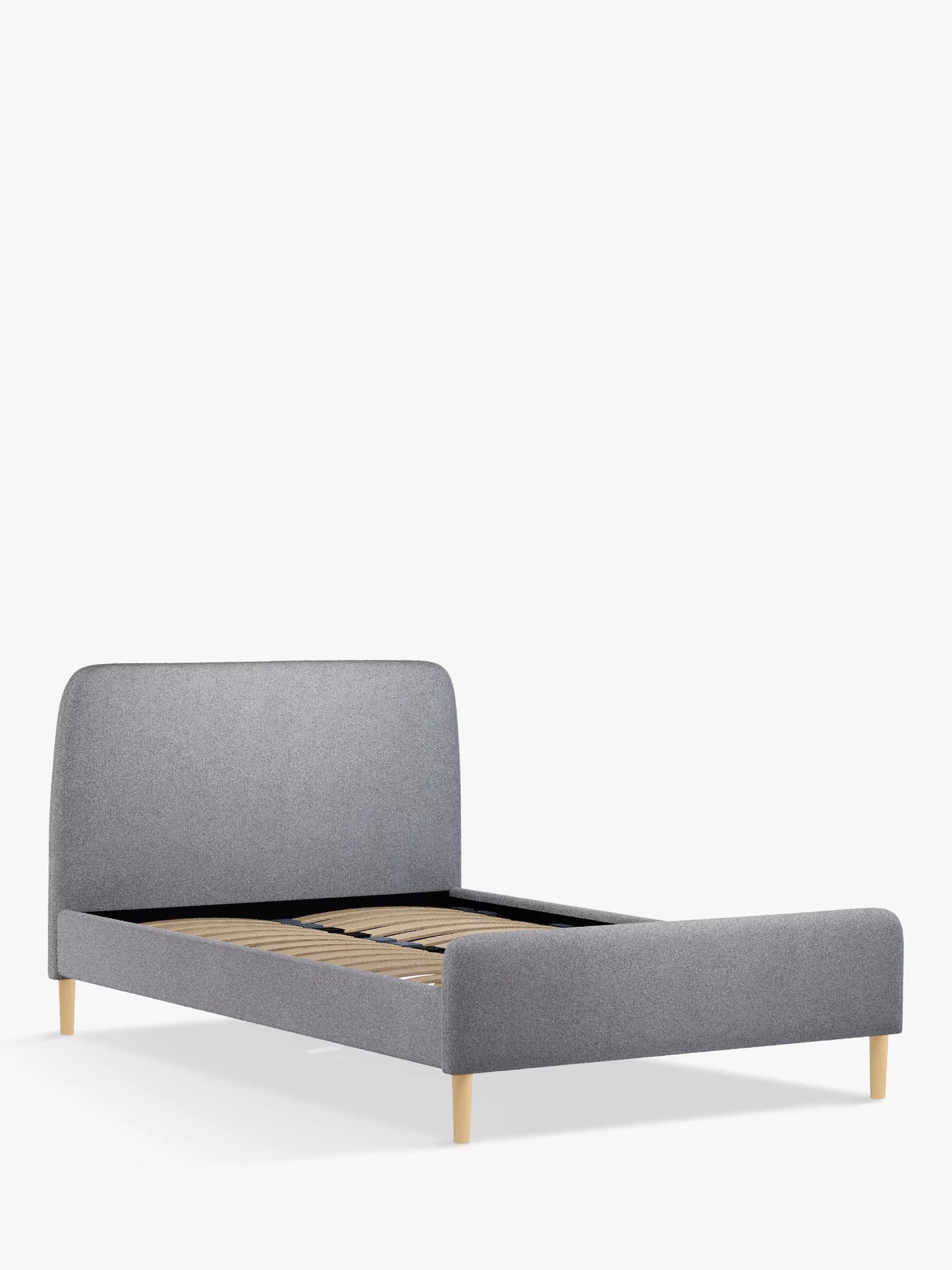 John Lewis ANYDAY Bonn Upholstered Bed Frame, Small Double Grey 