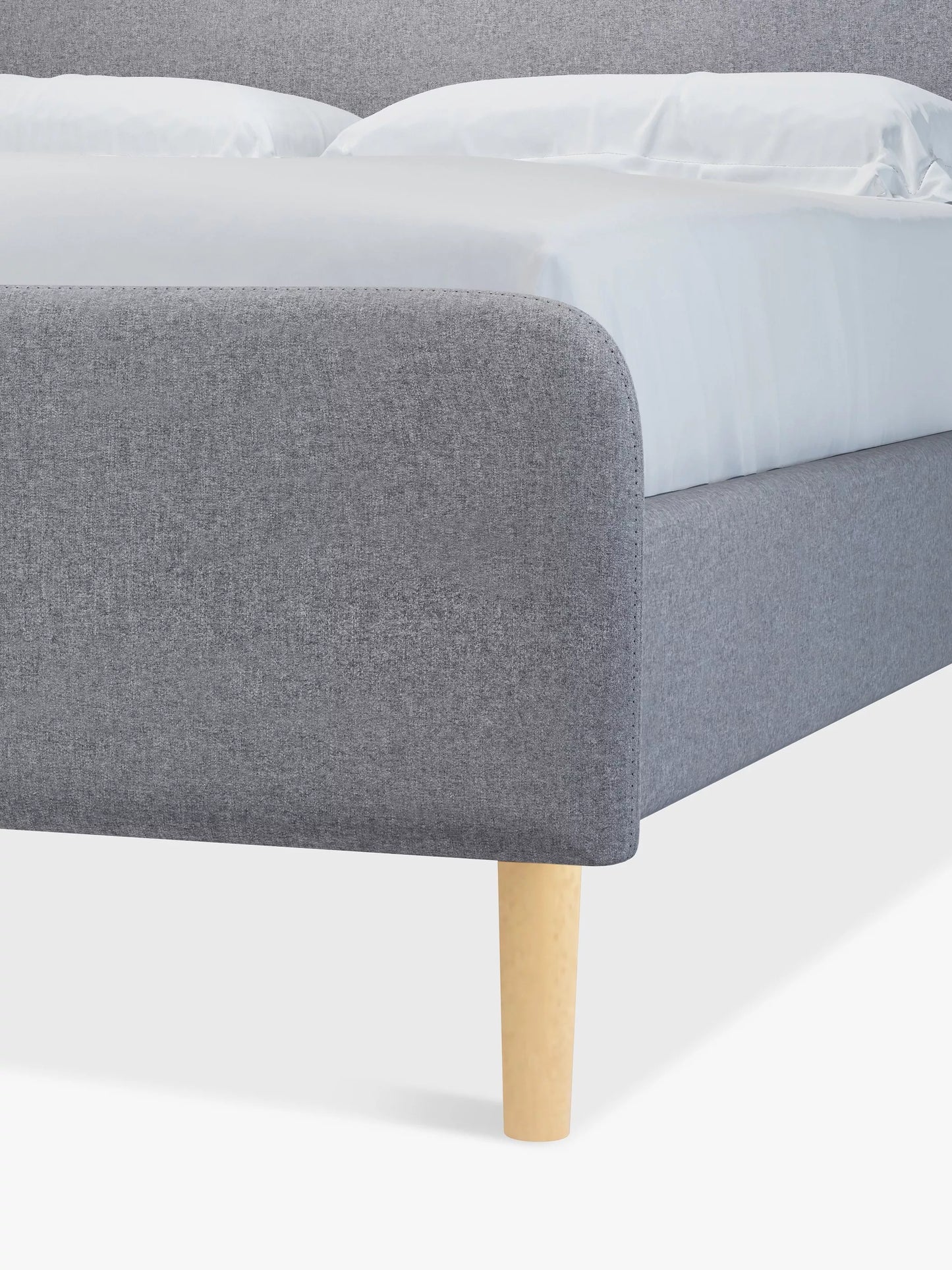 John Lewis ANYDAY Bonn Upholstered Bed Frame, Small Double Grey 
