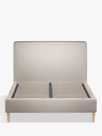 John Lewis Emily Upholstered Bed Frame, Double, Cotton Effect Beige