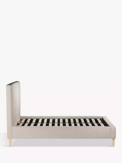 John Lewis Emily Upholstered Bed Frame, Double, Cotton Effect Beige