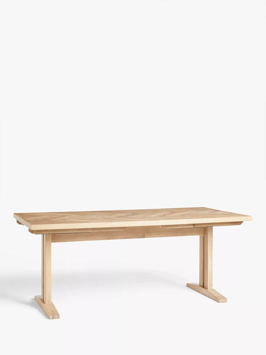 John Lewis Estate 6-10 Seater Extending Dining Table, Natural