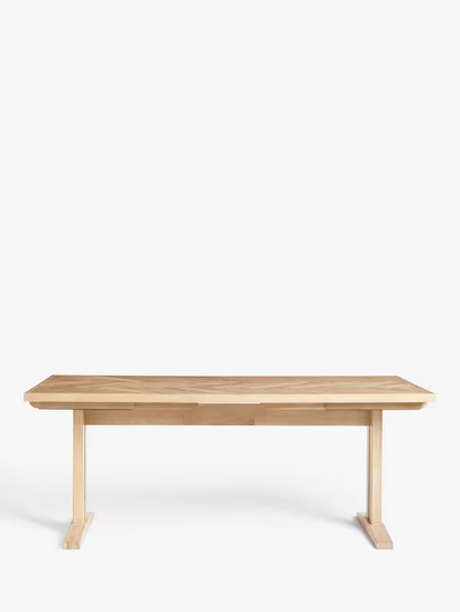 John Lewis Extending Dining Table Estate 6 to 10 Seater Natural Oak
