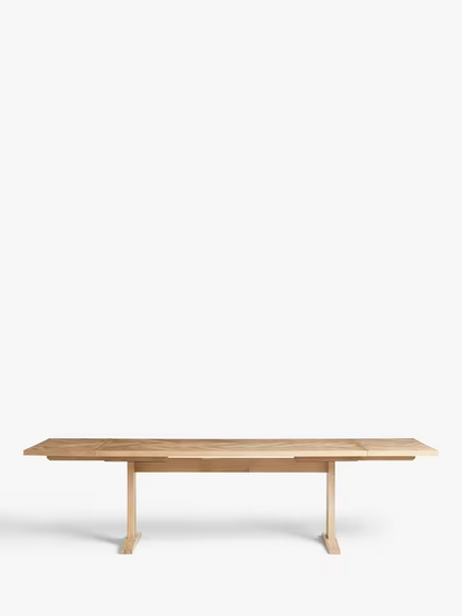 John Lewis Extending Dining Table Estate 6 to 10 Seater Natural Oak