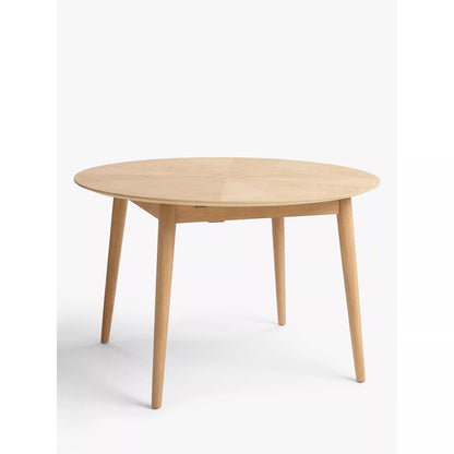 John Lewis Iona 4-6 Seater Extending Round Dining Table, Oak