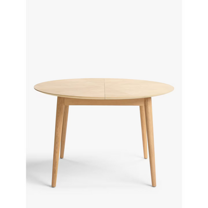 John Lewis Iona 4-6 Seater Extending Round Dining Table, Oak