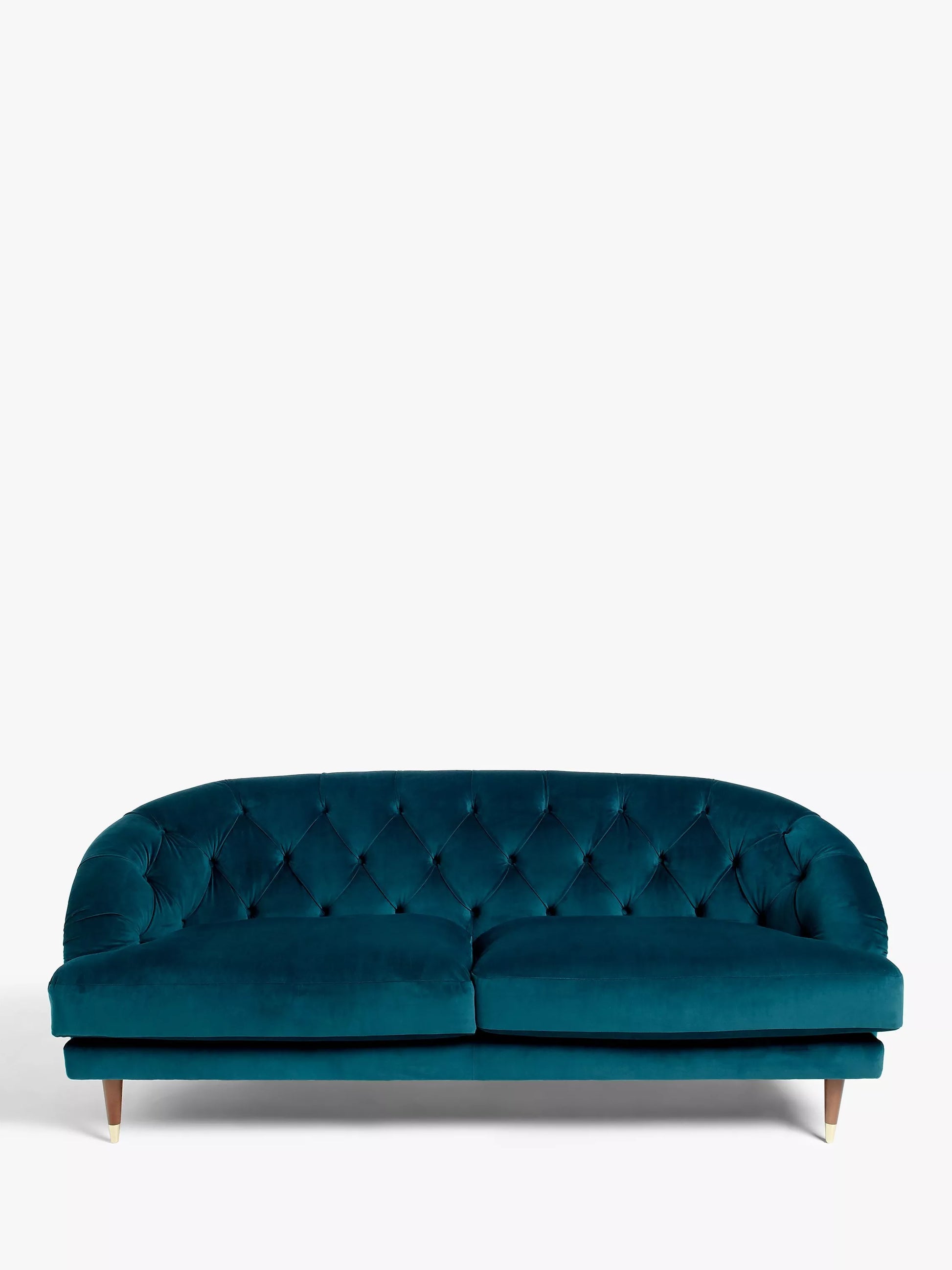 John Lewis + Swoon Radley Large 3 Seater Sofa, Wildwood Green Velvet