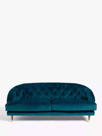 John Lewis + Swoon Radley Large 3 Seater Sofa, Wildwood Green Velvet