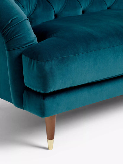 John Lewis + Swoon Radley Large 3 Seater Sofa, Wildwood Green Velvet