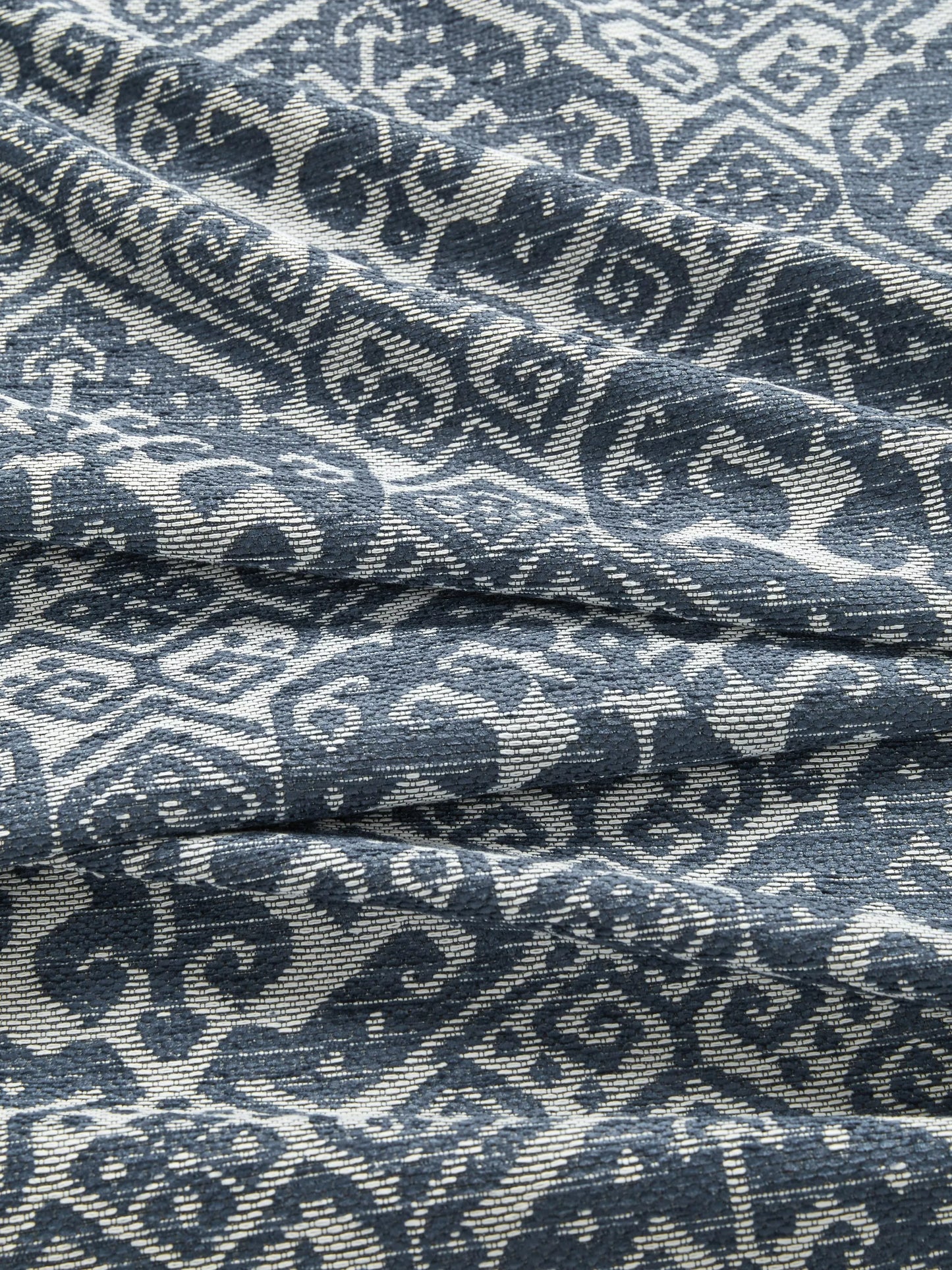 John Lewis Mateo Furnishing Fabric, Indian Blue 12 Meters