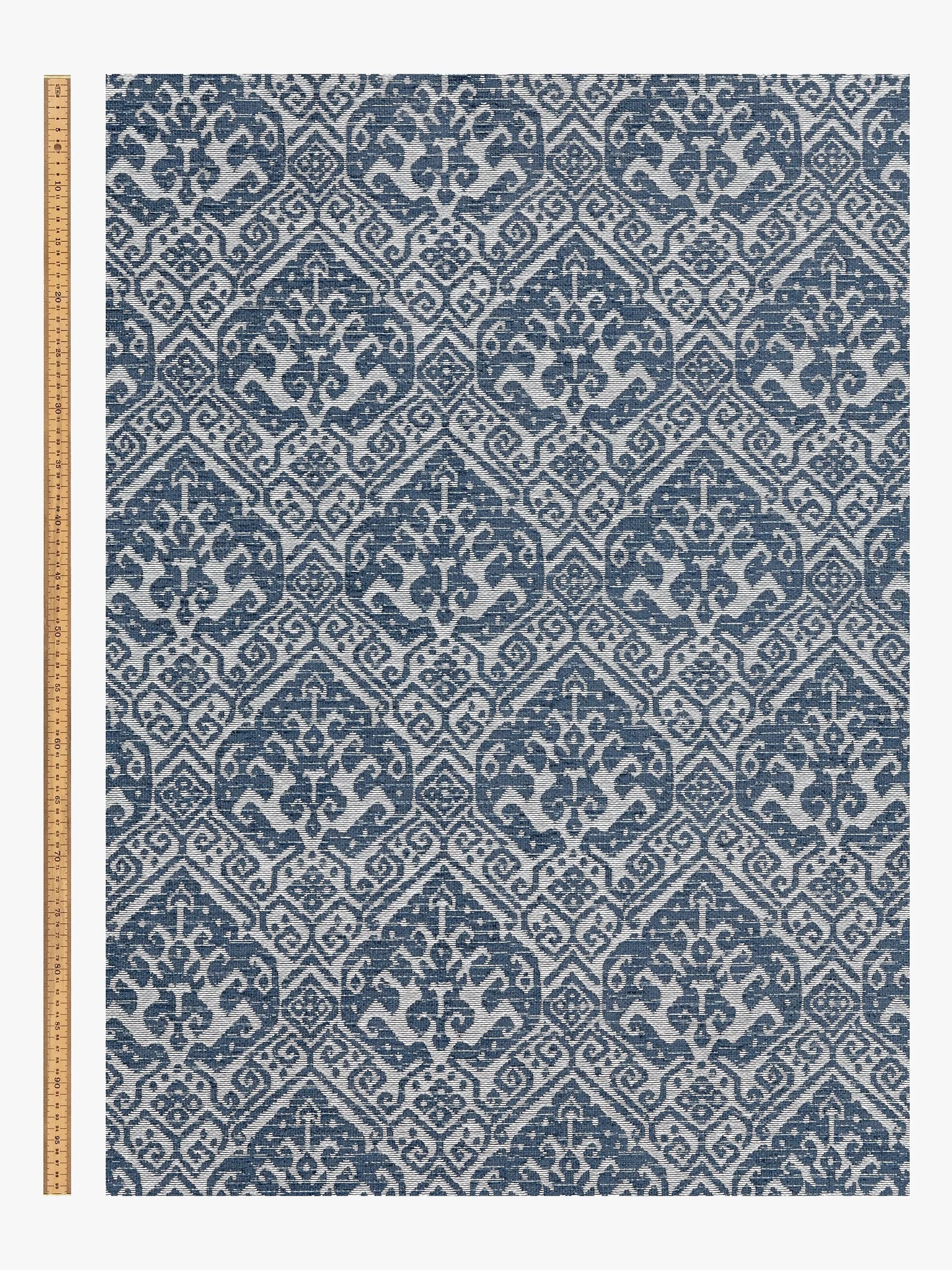 John Lewis Mateo Furnishing Fabric, Indian Blue 12 Meters