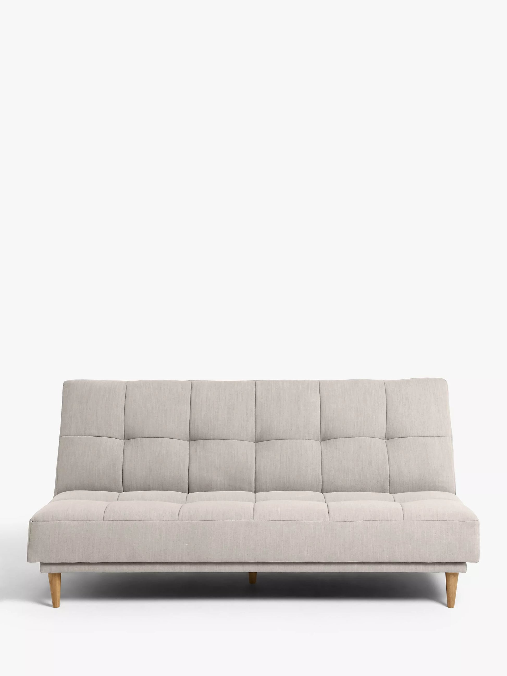 John Lewis Linear Medium 2 Seater Sofa Bed, Light Leg, Topaz Natural