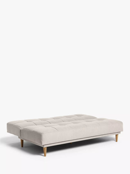 John Lewis Linear Medium 2 Seater Sofa Bed, Light Leg, Topaz Natural