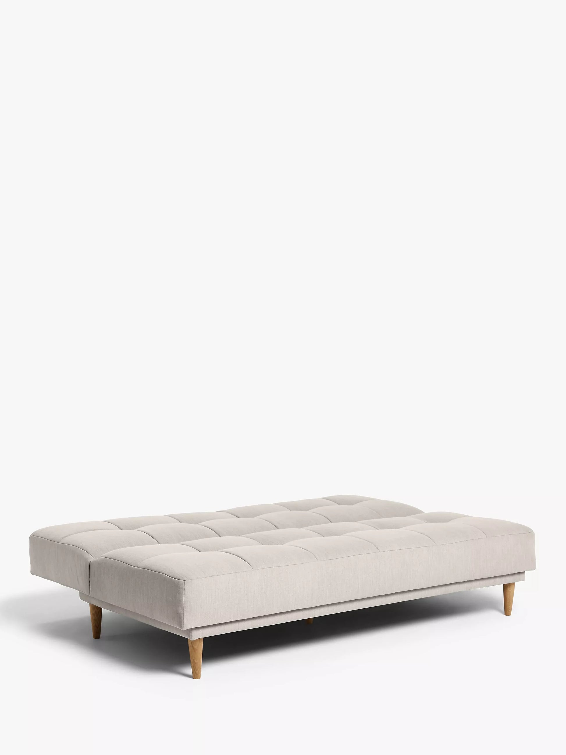 John Lewis Linear Medium 2 Seater Sofa Bed, Light Leg, Topaz Natural