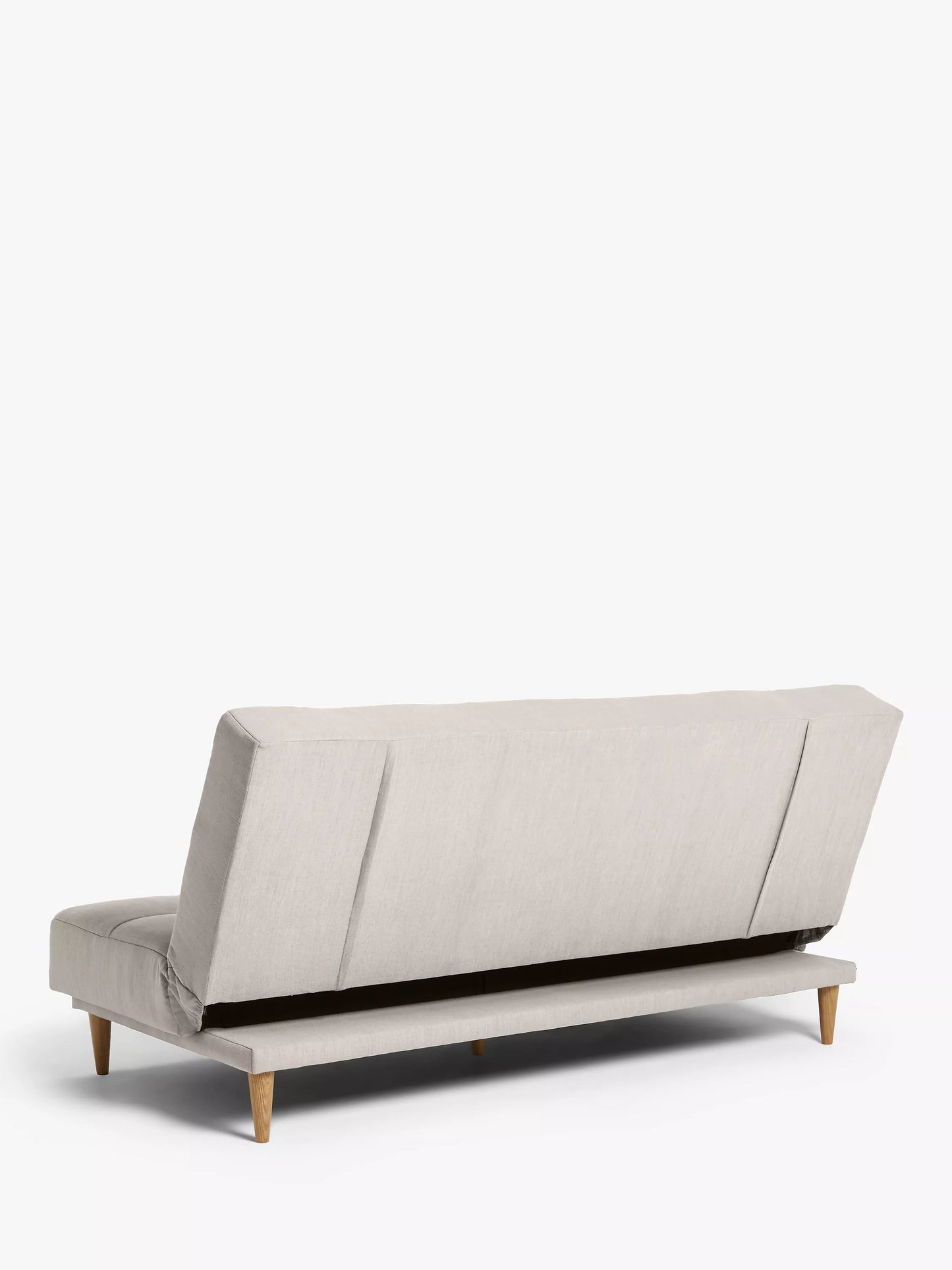 John Lewis Linear Medium 2 Seater Sofa Bed, Light Leg, Topaz Natural