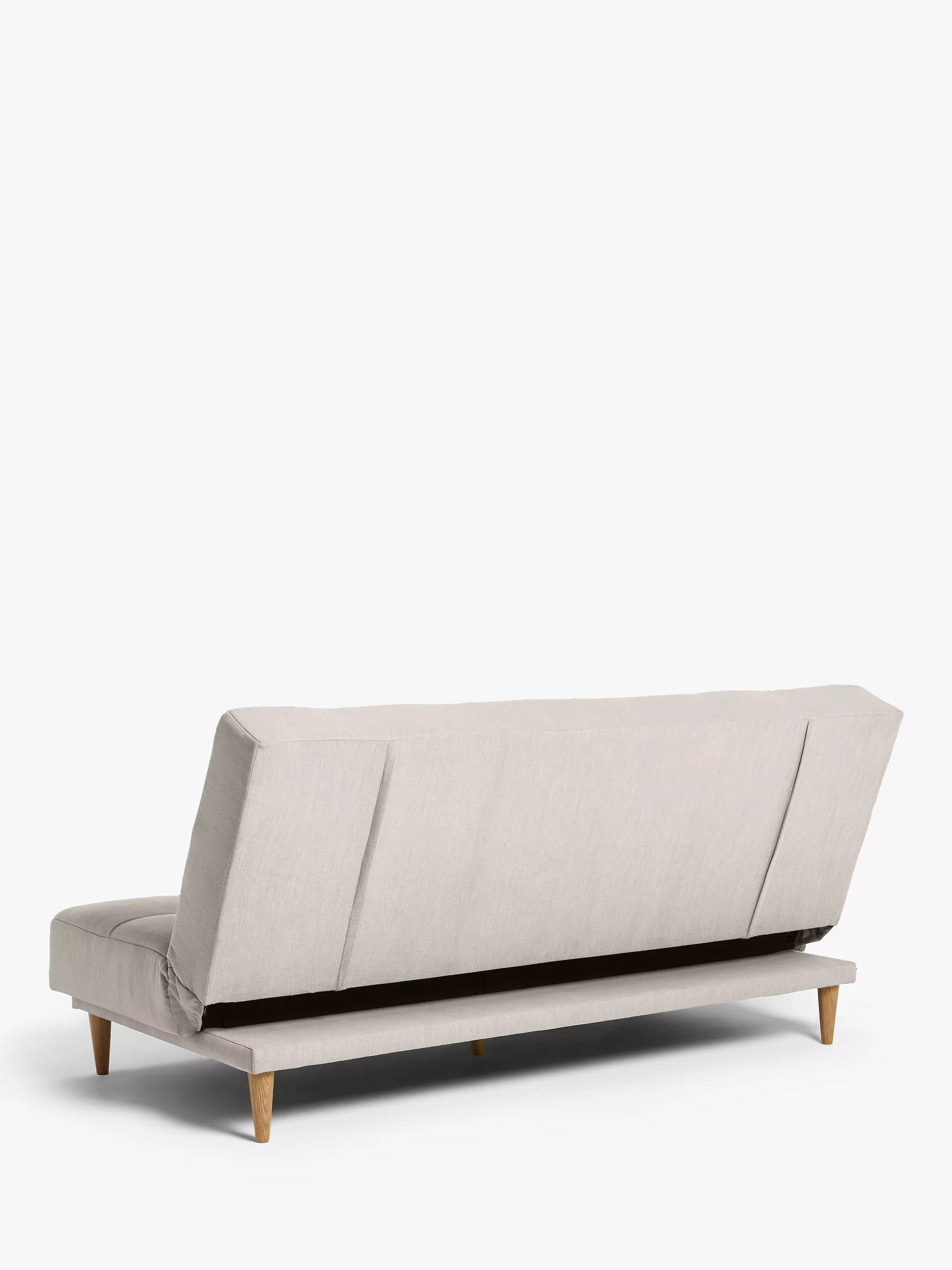 John Lewis Linear Medium 2 Seater Sofa Bed, Light Leg, Topaz Natural