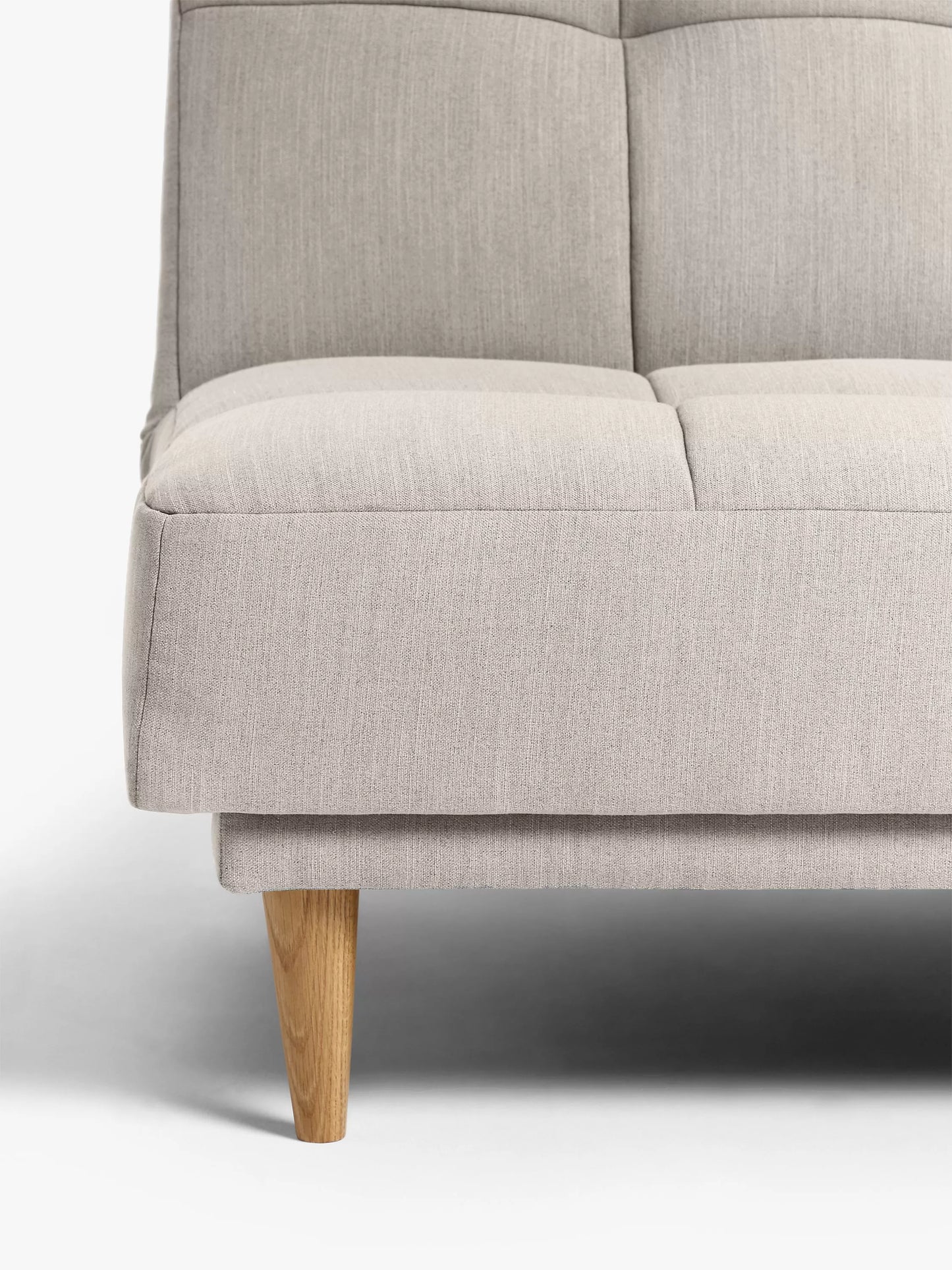 John Lewis Linear Medium 2 Seater Sofa Bed, Light Leg, Topaz Natural