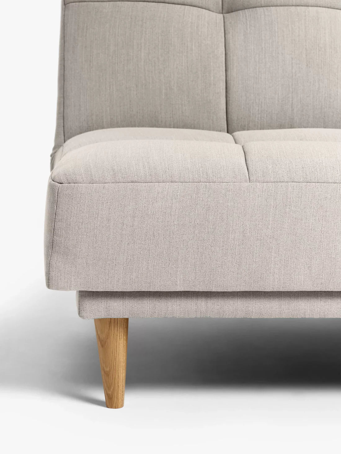 John Lewis Linear Medium 2 Seater Sofa Bed, Light Leg, Topaz Natural