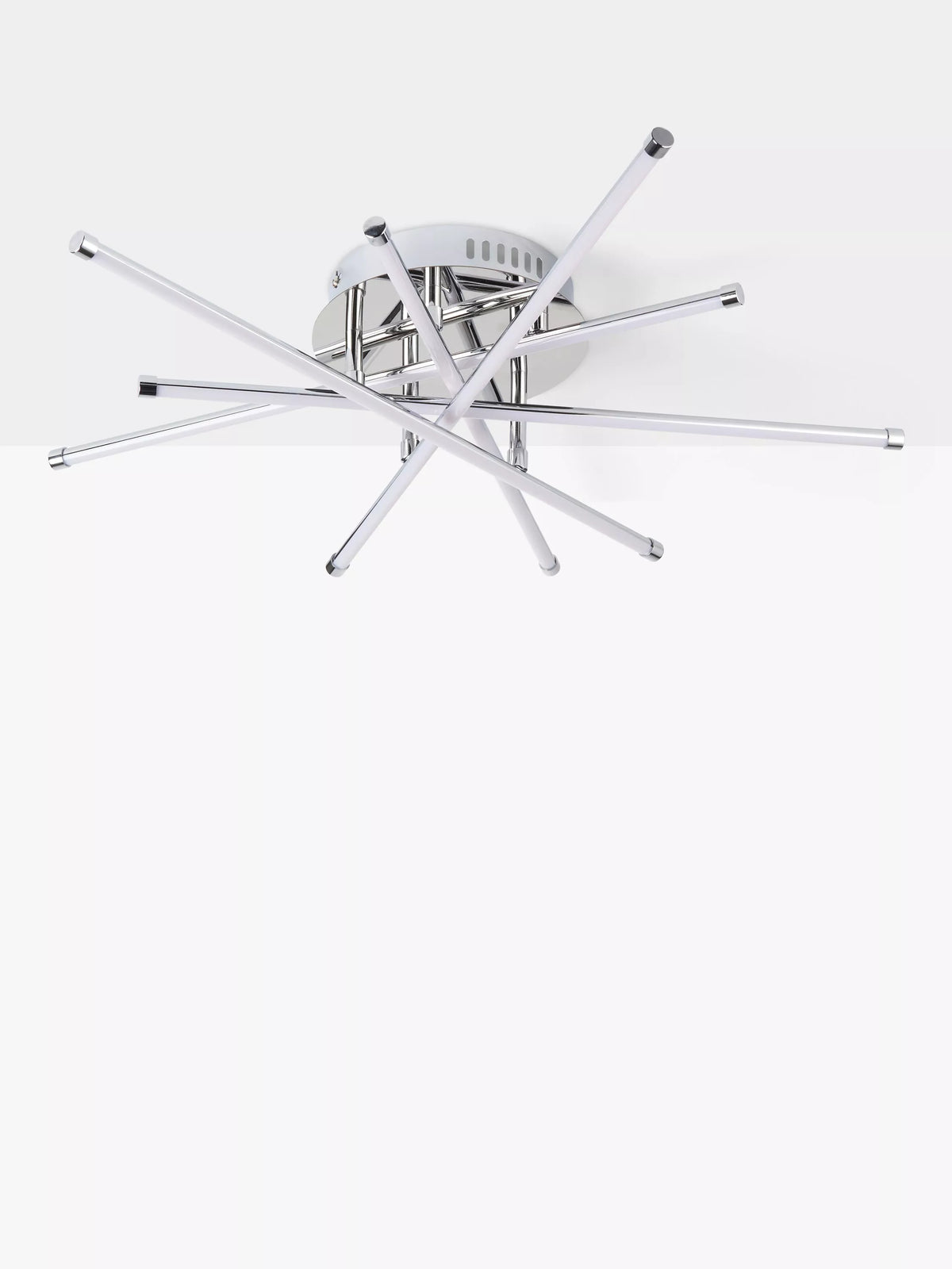 John Lewis Nest LED Semi Flush Ceiling Light, Chrome