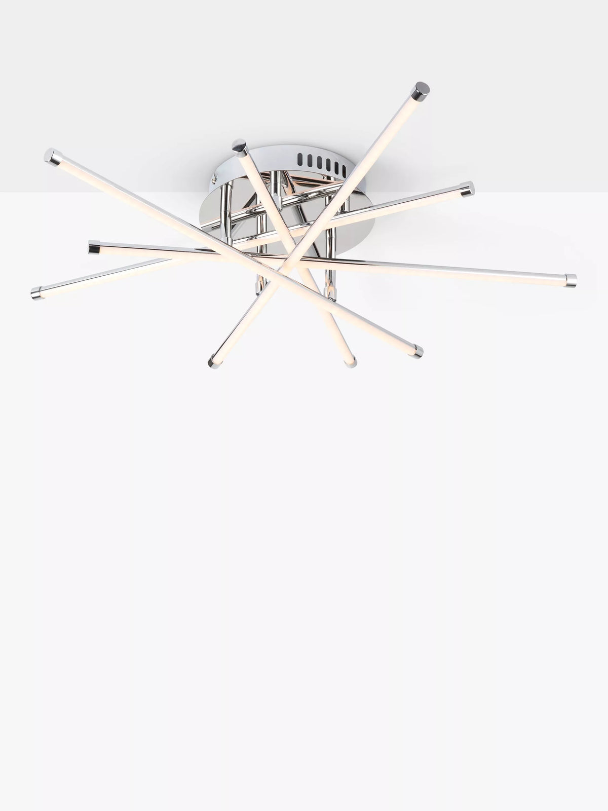 John Lewis Nest LED Semi Flush Ceiling Light, Chrome
