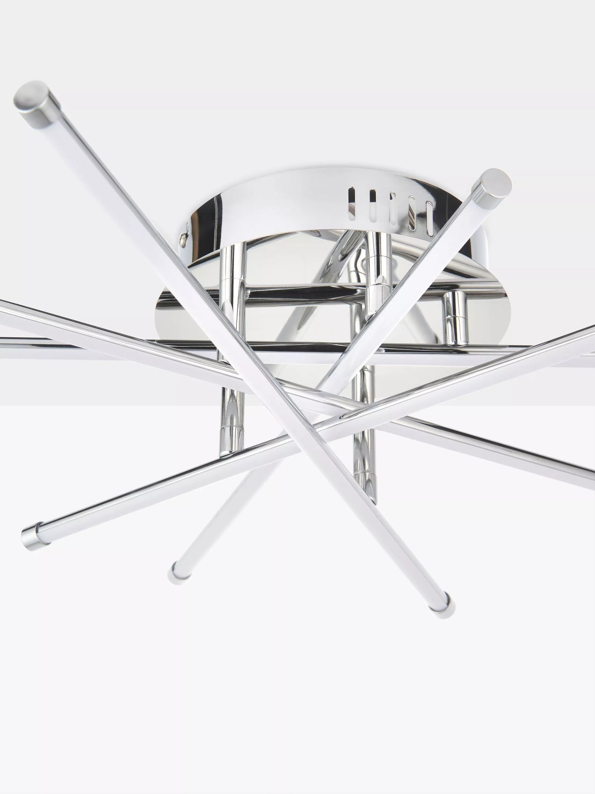 John Lewis Nest LED Semi Flush Ceiling Light, Chrome