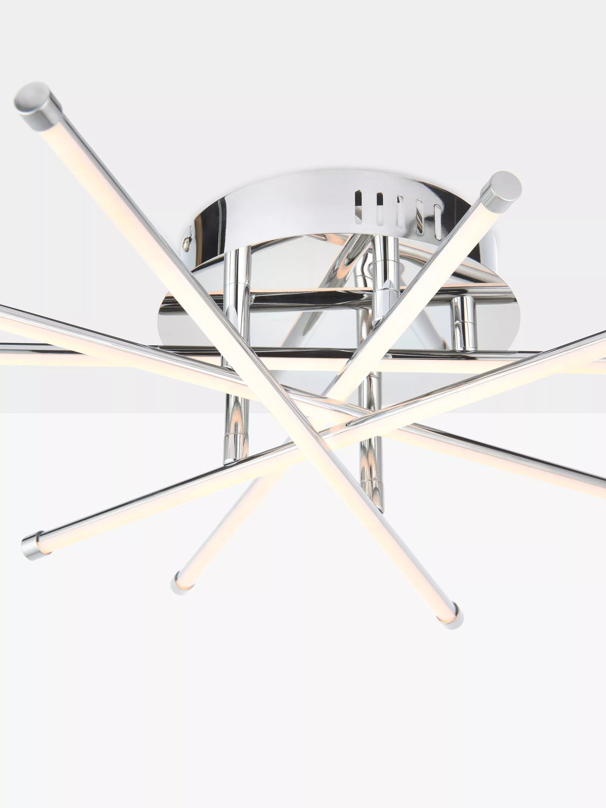 John Lewis Nest LED Semi Flush Ceiling Light, Chrome