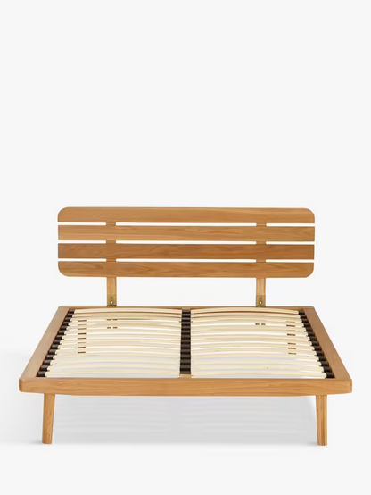 John Lewis Bow Slatted Headboard Bed Frame, Double