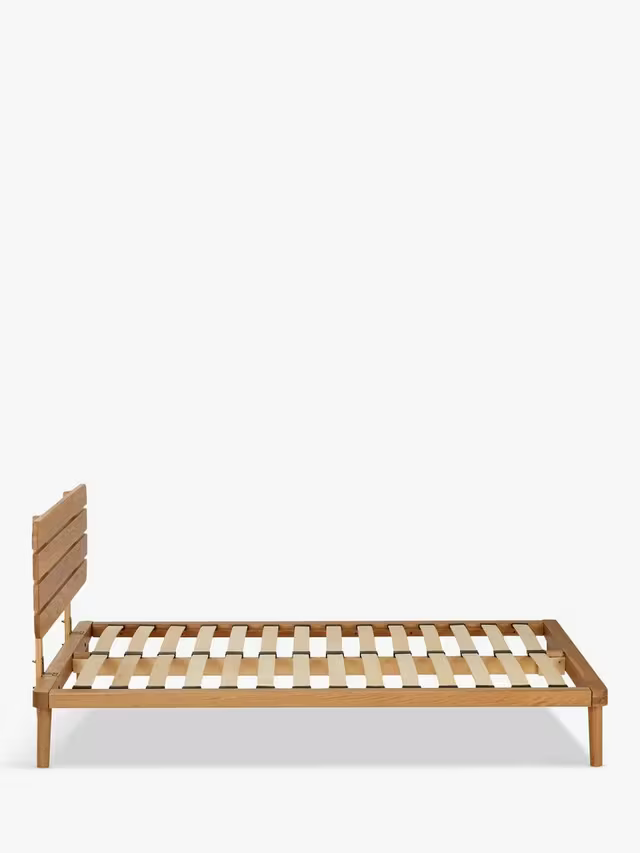 John Lewis Bow Slatted Headboard Bed Frame, Double
