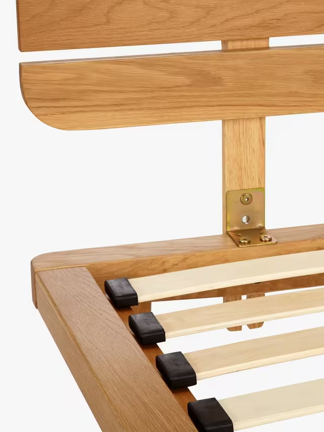 John Lewis Bow Slatted Headboard Bed Frame, Double