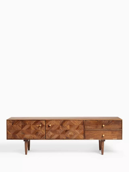 John Lewis + Swoon Franklin TV Stand for TVs up to 66 inch, Brown