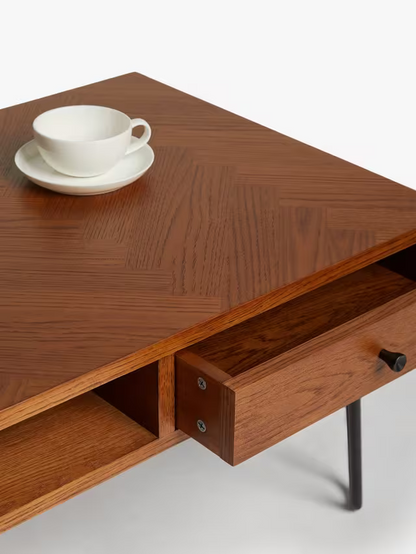 John Lewis Hairpin Coffee Table, Dark Oak