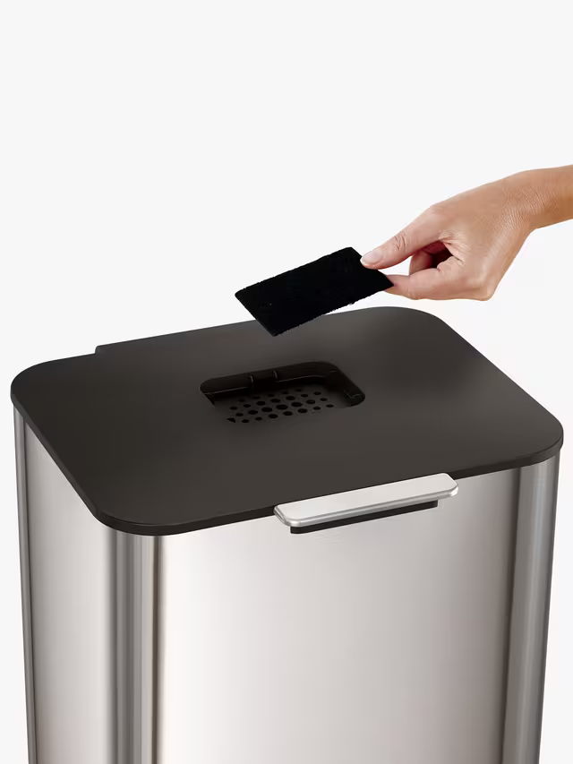 Joseph Joseph Intelligent Waste Totem Max Bin, 60L, Stainless Steel