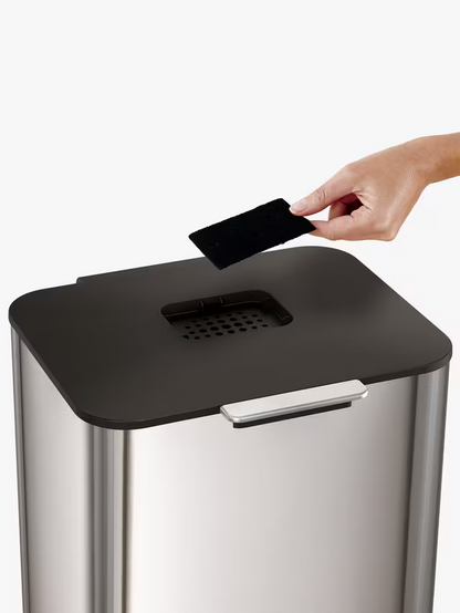 Joseph Joseph Intelligent Waste Totem Max Bin, 60L, Stainless Steel