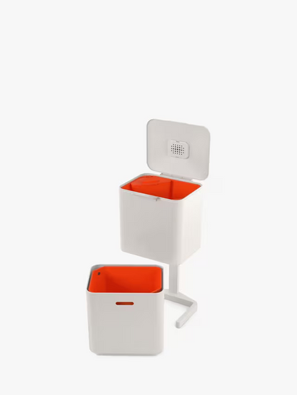 Joseph Joseph Intelligent Waste Totem Compact Bin, 60L, Stone