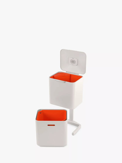 Joseph Joseph Intelligent Waste Totem Compact Bin, 60L, Stone