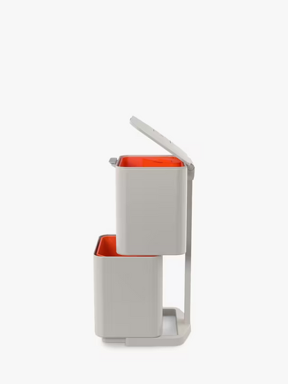 Joseph Joseph Intelligent Waste Totem Compact Bin, 60L, Stone
